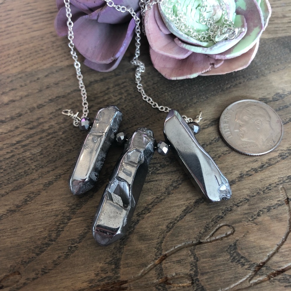 Quartz Crystal Points Necklace